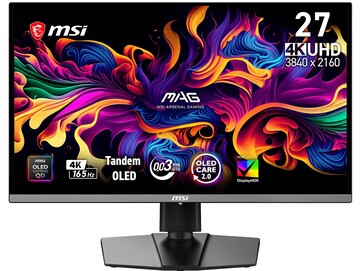 MSI MAG 272UP QD OLED E16'nın ön yüzü
