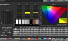 Dahili ekran: ColorChecker (Profil: Profesyonel, Hedef renk alanı: sRGB)-