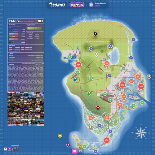map.stateofleonida.net sitesinde gösterilen GTA 6 haritası