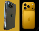 Sızdırılan iPhone Ultra tasarım modeli (solda) iPhone 17 Pro'nun (sağda) yanında - düzenlenmiştir.