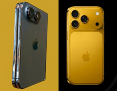 Sızdırılan iPhone Ultra tasarım modeli (solda) iPhone 17 Pro'nun (sağda) yanında - düzenlenmiştir.
