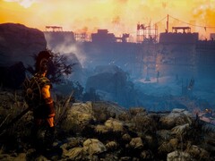 Aşil'de bir şehri gösteren bir görüntü: Anlatılmamış Efsaneler.