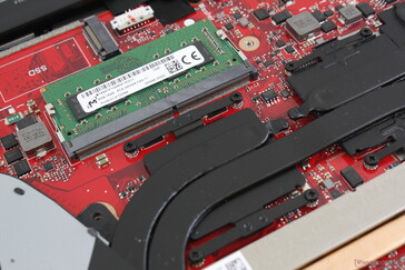 Only a single SODIMM expansion slot compared to two on most other gaming laptops