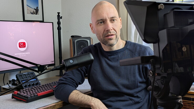 Der Elgato Teleprompter im Einsatz