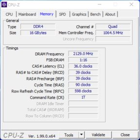 CPU-Z memory