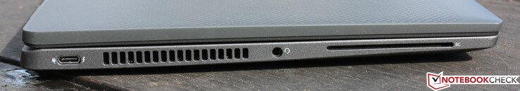 Sol: Thunderbolt 4 ile USB Type-C, birleşik ses, SmartCard