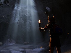 Grounded'da bir örümceği gösteren bir görüntü.