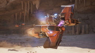 Görselde: Star Wars: Galactic Racer oyunundan bir oynanış ekran görüntüsü.
