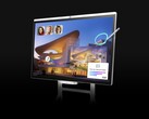 BenQ CP05, dokunmatik giriş özelliğine sahip, 55 inç ve 75 inç boyutlarında, ofis kullanımı için tasarlanmış tipik bir işbirliği ekranına benziyor.