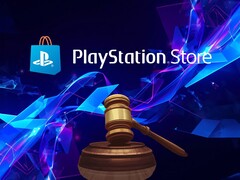 PlayStation Store davalarına ilişkin, üzerinde yargıç tokmağı bulunan afiş