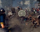 Şu anda Steam'de satışta olan A Total War Saga: Thrones of Britannia oyununda iki ordunun yer aldığı bir görsel.