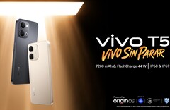 Vivo T5 4G altın ve siyah renk seçenekleriyle sunuluyor