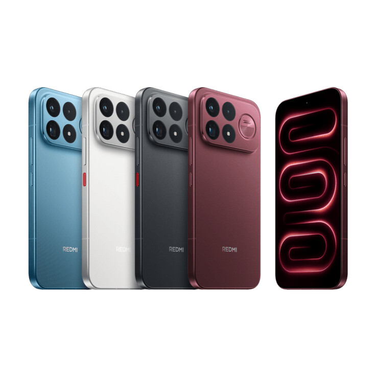 K100 Pro Max'ın renk seçenekleri