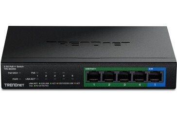 Trendnet’in fansız TPE-BG350 çoklu gigabit anahtarı, sağlam bir metal kasaya sahiptir