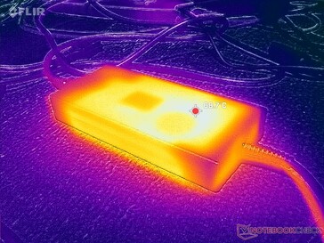 AC adaptörü oyun oynarken neredeyse 70 C'ye ulaşabilir