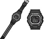 Casio G-Shock GBX100SFJ-1, tamamen siyah şık bir tasarıma ve yüksek kontrastlı negatif bir ekrana sahiptir.