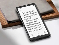 Dasung Link 2, bir akıllı telefonun ekranını 6,7 inçlik bir E-Ink paneline yansıtıyor.
