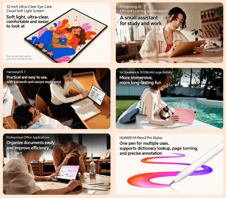 Huawei MatePad Air Z'nin temel özellikleri ve teknik özellikleri