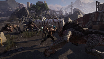 Elex'te bir dövüşü gösteren bir resim.