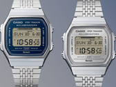 Resimde Casio ABL-100WE-2A (solda) ve ABL-100WE-7A (sağda) modelleri görülüyor.