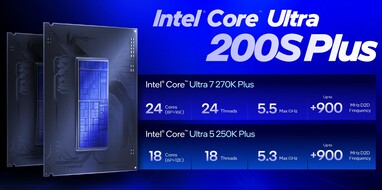 Intel Arrow Lake Yenileme - Core Ultra 7 270K Plus ve Core Ultra 5 250K Plus (Kaynak: Intel)