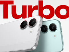 Turbo 5, 29 Ocak 2026 tarihinde Çin'de piyasaya sürülecek. Resimde: telefonun arka yüzünü iki renkte gösteren bir tanıtım resmi. (Resim kaynağı: Redmi)