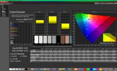 Kalibrasyon öncesi ColorChecker (P3)