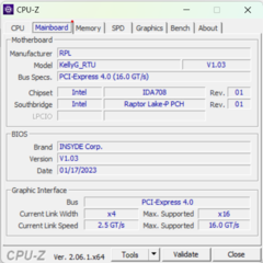 CPU-Z anakart