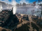 Frozenheim'daki bir kasabayı ve binaları gösteren bir resim.