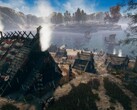 Frozenheim'daki bir kasabayı ve binaları gösteren bir resim.