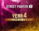 Street Fighter 6 4. Yıl Ultimate Pass paketine ait resmi tanıtım logosu tasarımı.