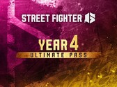 Street Fighter 6 4. Yıl Ultimate Pass paketine ait resmi tanıtım logosu tasarımı.