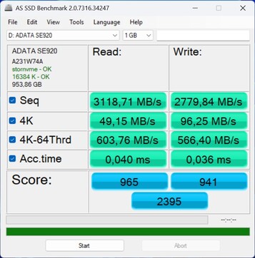 USB4 Üzerinden ADATA SE920 ile Performans Testi