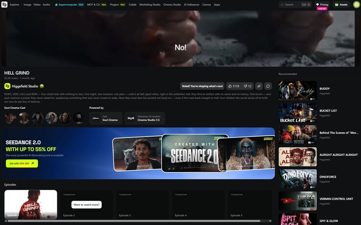 Hell Grind'in 2. bölümüne kayıt olduktan sonra bile ulaşılamıyor. Kullanıcılar yalnızca yayınlandığında haberdar olmak için kaydolabilirler.