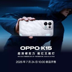 Oppo K15 tanıtım görseli