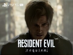 Leon ve PS5 Pro logolu Resident Evil Requiem afişi