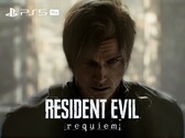 Leon ve PS5 Pro logolu Resident Evil Requiem afişi