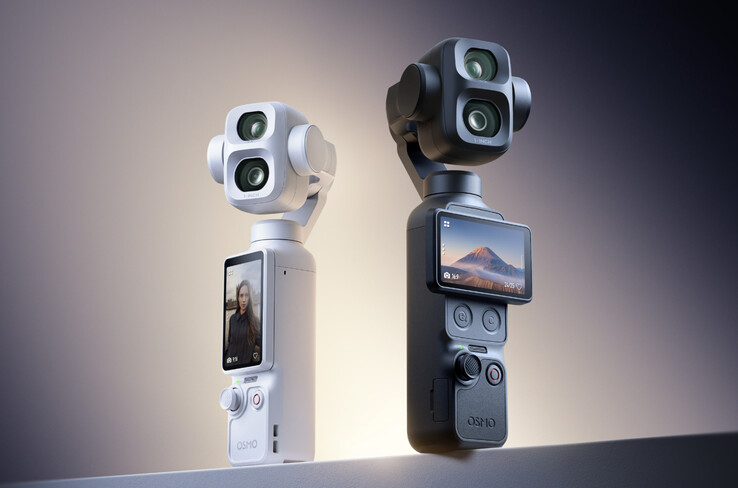 Osmo Pocket 4P, piyasaya sürüldüğü iki renkte.
