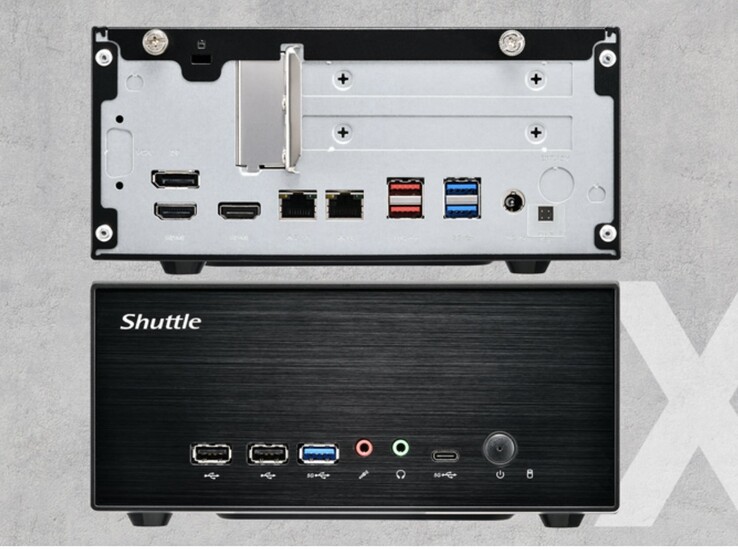 Shuttle XH860G2 mini PC, çift Ethernet de dahil olmak üzere sağlıklı bir dizi bağlantı noktasına sahiptir.