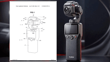 Resmi 2026 patent şeması (solda) ile bir konsept görüntüsünün (sağda) karşılaştırması.