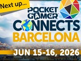 Pocket Gamer Connects Barcelona 2026 için resmi tanıtım görseli.