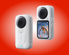 Arctic White rengindeki Insta360 X6.