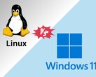 Tux ve Windows logoları ile Linux ve Windows 11 oyun performansı karşılaştırması