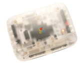 Yarı saydam Frost kasaya sahip SuperStation One Transparent Collection FPGA konsolu.