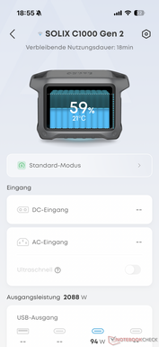 Genel bakış pil durumunu gösterir...
