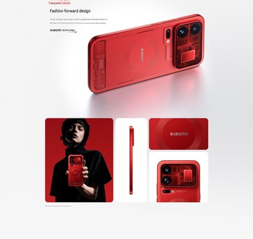Xiaomi 18 Pro Max, şeffaf kırmızı renkli sınırlı sayıda üretilmiş bir versiyonu da mevcuttur.