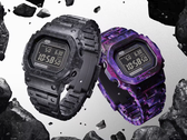 Casio G-Shock GCW-B5000UN-1 ve GCW-B5000UN-6'nın stilize edilmiş bir görüntüsü.