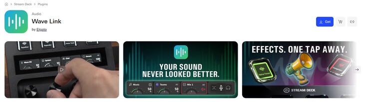 Marketten Stream Deck için Wave Link eklentisi