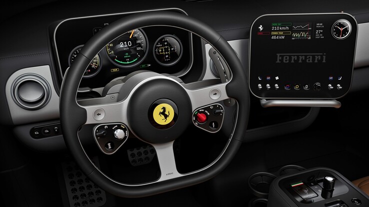 Jony Ive tarafından tasarlanan elektrikli Ferrari Luce iç mekanı.