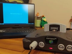 Nintendo 64 üzerinde çalışan Windows CE 2.11'in ekran görüntüsü